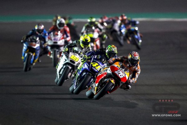 Dani Pedrosa e Valentino Rossi in Qatar