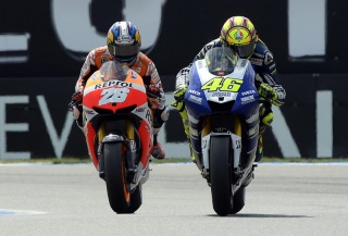 Valentino Rossi e Dani Pedrosa