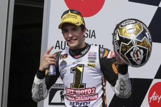 Marc Marquez campione del mondo Moto2 nel 2012