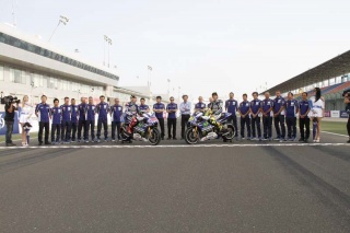 La presentazione della nuova livrea Yamaha Movistar