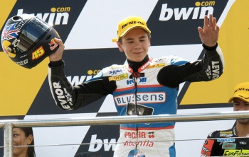 Scott Redding vincito al GP di Gran Bretagna nel 2008