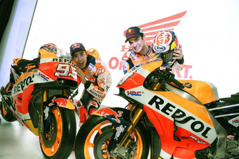 MotoGP, Honda: Marquez and Pedrosa unveil the new livery ...