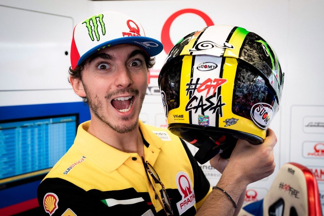 MotoGP, Bagnaia with Mugello’s asphalt on his head