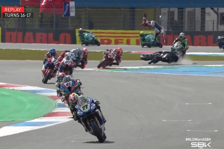 SBK: Surgery for Van der Mark after violent highside at Assen