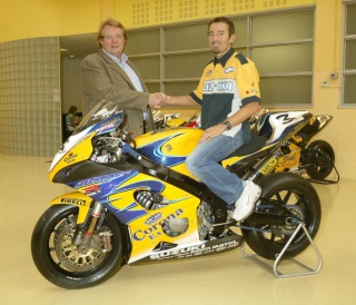 Francis Batta con Max Biaggi nel 2007