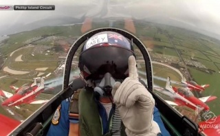 La pattuglia acrobatica australiana ha tifato per Stoner