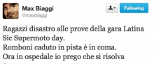 Il tweet di Max