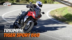 Moto - Test: Video Prova Triumph Tiger Sport 660: la touring media che punta in alto
