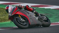 MotoE: The Ducati MotoE bike in action. Pirro: “Similar to the MotoGP bike in some aspects”