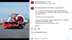 MotoGP: Marquez con un casco dal gusto giapponese: "Spero mi porti fortuna"