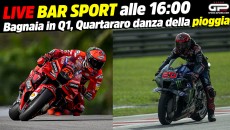 MotoGP: LIVE Bar Sport alle 16 - Bagnaia in Q1, Quartararo fa la danza della pioggia