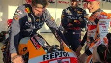 MotoGP: A Motegi Verstappen sale in sella alla Honda MotoGP di Marquez