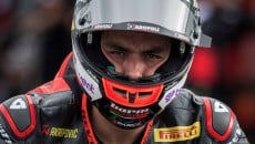 SBK: Petrucci: “Mi fa ancora male la faccia per gli schiaffi della Superpole Race”