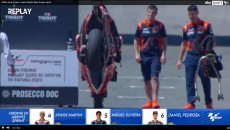 MotoGP: VIDEO - Miller funabolo dopo la Sprint Race a Jerez: stoppie sul tappeto!