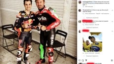 MotoGP: Max Biaggi e Dani Pedrosa in pista assieme a Valencia