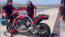 MotoGP: Aprilia prova un telaio in carbonio a Misano con Lorenzo Savadori sulla RS-GP