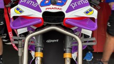 MotoGP: FOTO - Ducati copia Aprilia: ali sulla forcella anche sulla Desmosedici