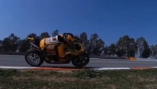 SBK: Barcellona: passaggio da brivido per Iannone in curva 3 con la Ducati