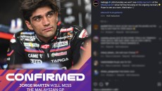 MotoGP: ULTIM'ORA - Jorge Martìn salta anche la Malesia MotoGP: ULTIM'ORA - Jorge Martìn salta anche la Malesia