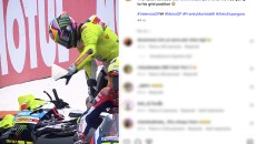 MotoGP: Morbidelli tampona Aleix Espargarò in griglia di partenza, frattura alla mano