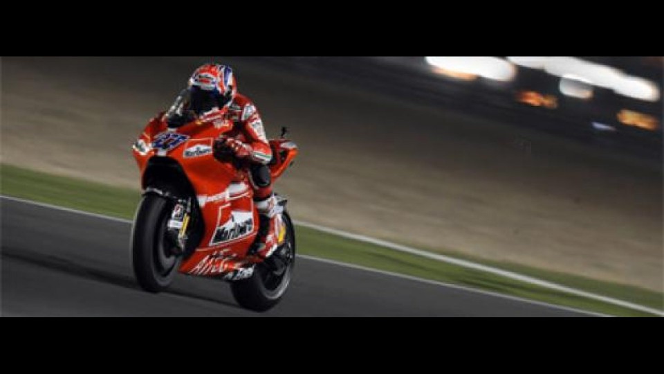 Moto - News: MotoGP 2009, Qatar, Gara: vince Stoner