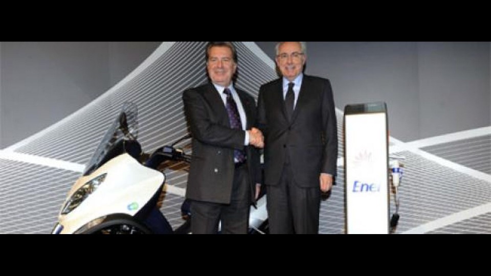 Moto - News: Nuova partnership tra Enel e Gruppo Piaggio