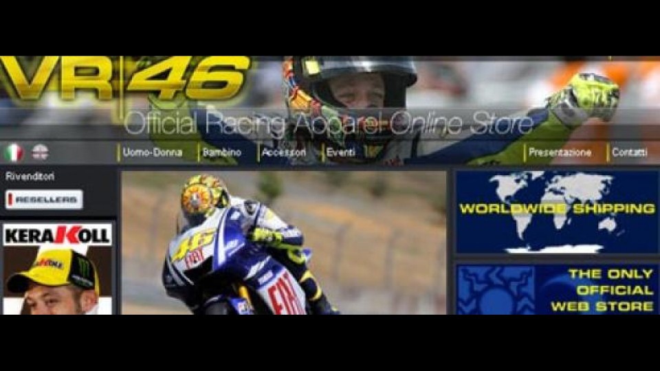 Moto - News: Il merchandising ufficiale di Valentino Rossi è su www.vr46.it