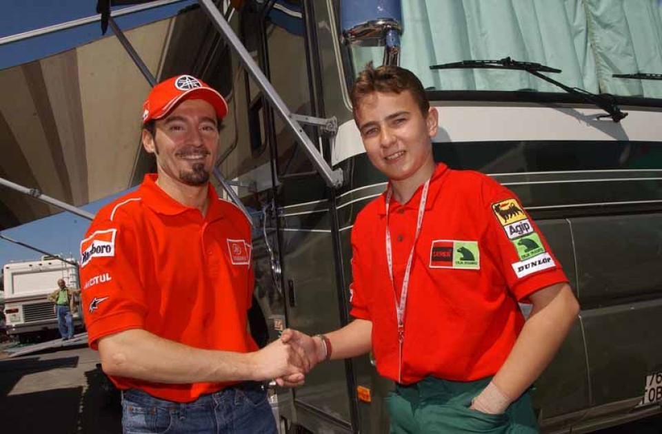 Moto - News: Biaggi-Lorenzo, incontri ravvicinati