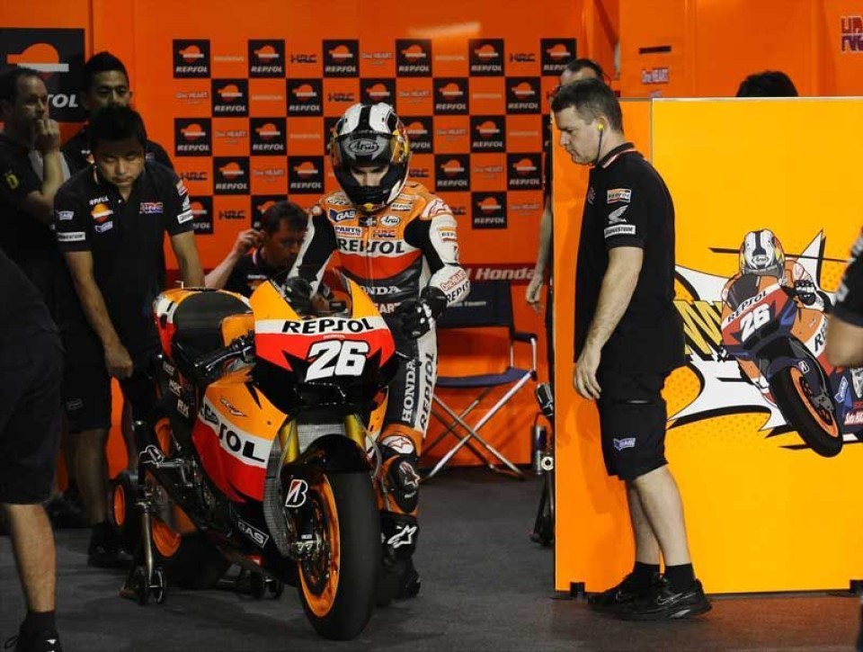 Moto - News: Pedrosa-Stoner. Rossi in terra