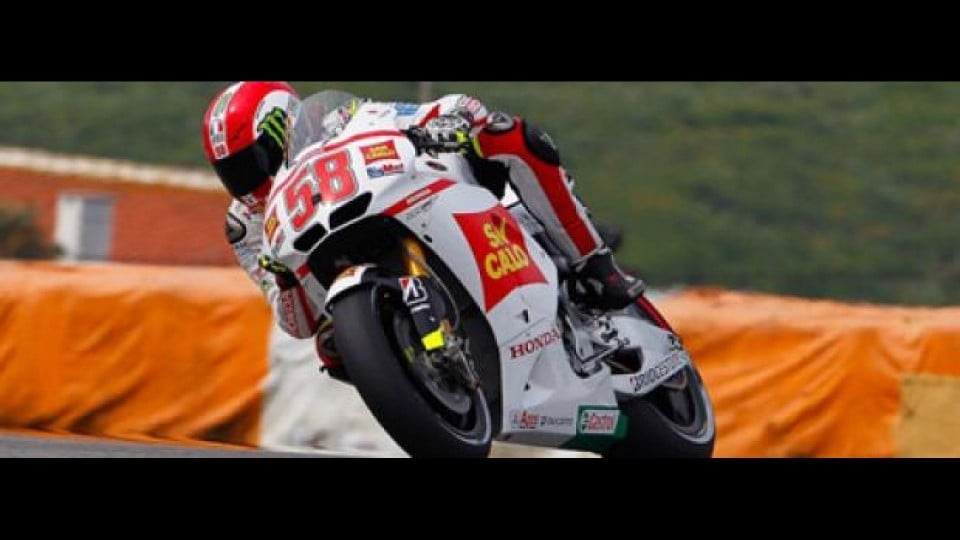 Moto - News: MotoGP, Estoril, Libere 2: SuperSic scivola, ma è al comando