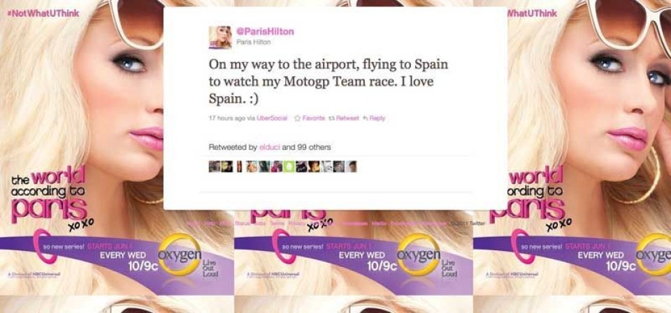 Moto - News: Gaffe della Hilton su Twitter 