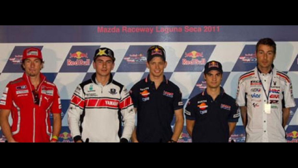 Moto - News: MotoGP 2011, Laguna Seca: conferenza stampa