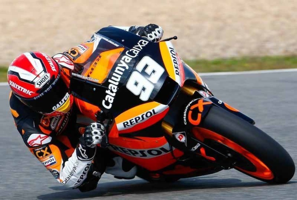 Moto - News: Moto2: Marquez 1° nel warm up