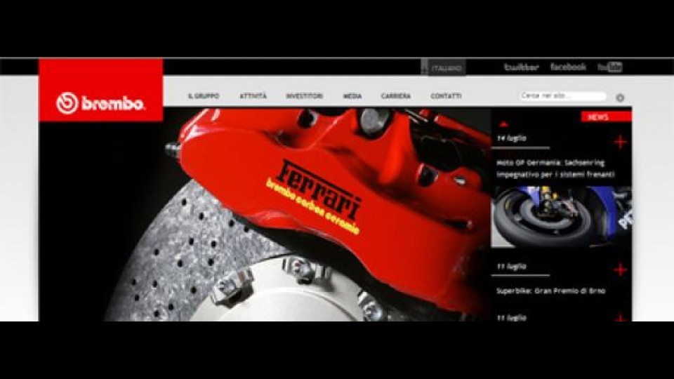 Moto - News: Nuovo sito Brembo Moto - News: Nuovo sito Brembo