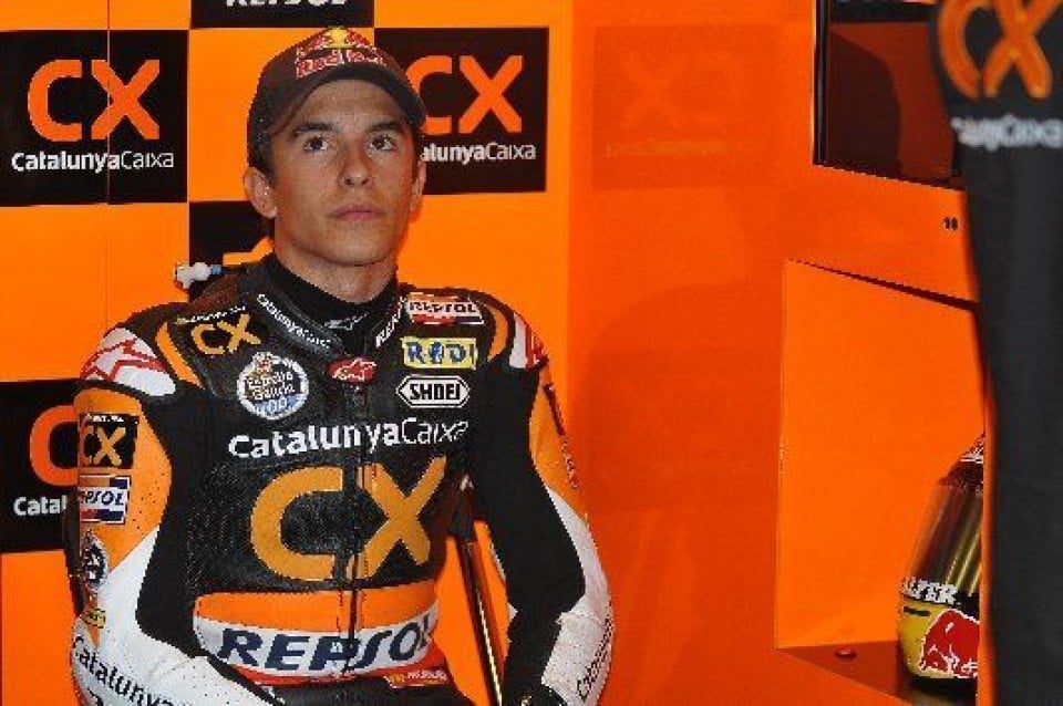 Moto - News: Moto2: Marquez col brivido