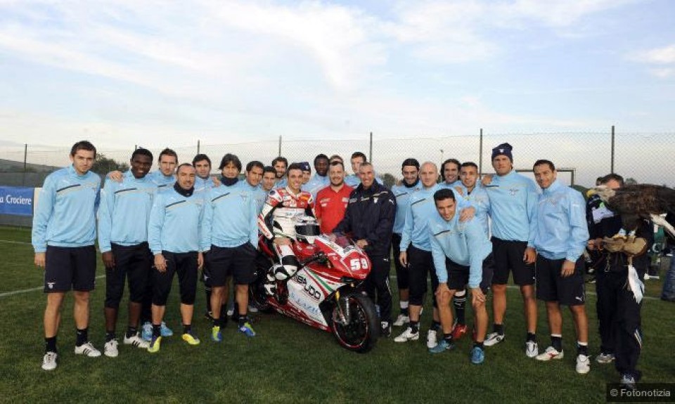 Moto - News: Canepa fa visita alla S.S. Lazio