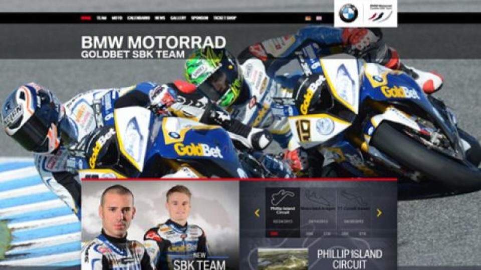 Moto - News: BMW Motorrad Goldbet SBK Team: online il nuovo sito web