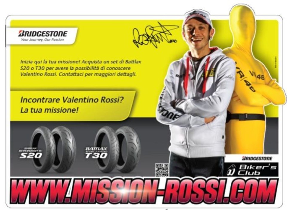 Moto - News: Con Bridgestone incontri Rossi a Misano