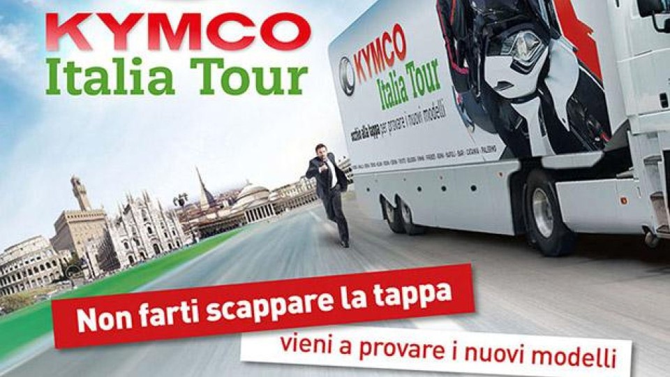 Moto - News: Kymco on Tour: le novità 2013 nelle piazze italiane