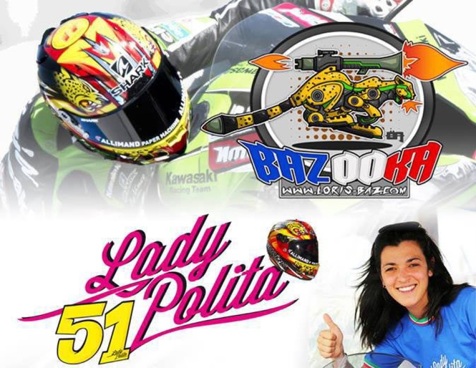 Moto - News: Baz: casco all'asta per Lady Polita