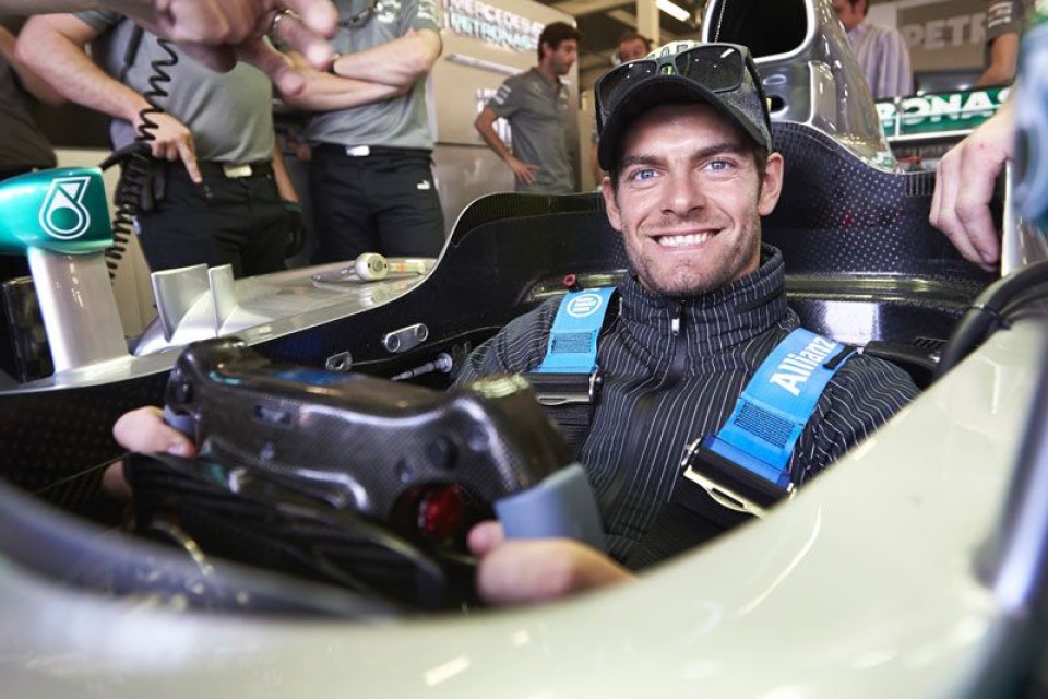 Cal Crutchlow sulla Mercedes F1