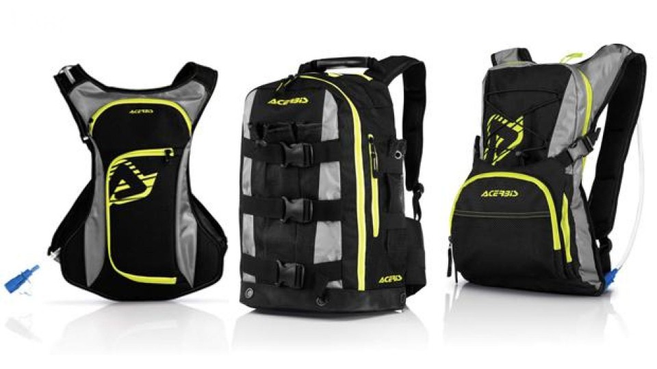 Moto - News: Acerbis presenta la gamma di Zaini per motociclisti 2014