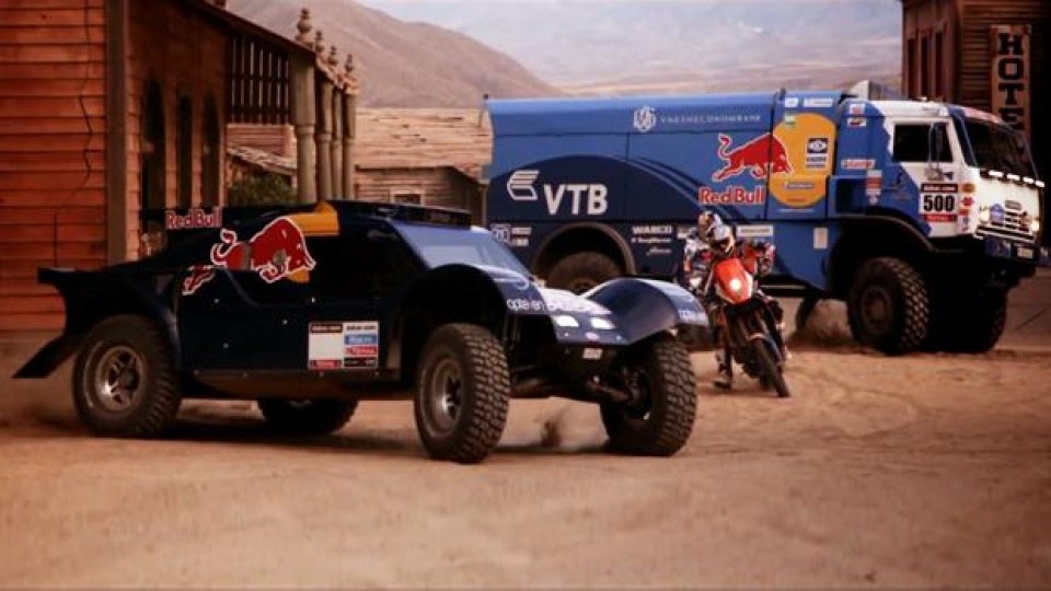 Moto - News: Dakar 2014: RedBull propone il video in stile Far West