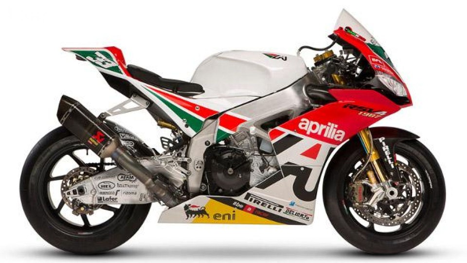 Moto - News: Superbike a Misano: livrea nostalgica per l'Aprilia RSV4