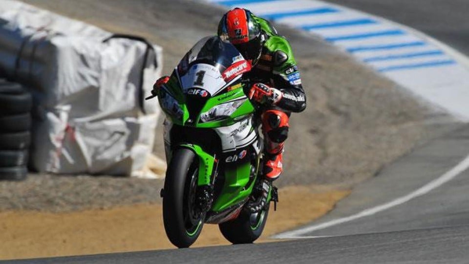 Moto - News: Superbike 2014, Laguna Seca, gara 2: tra le interruzioni spunta Sykes