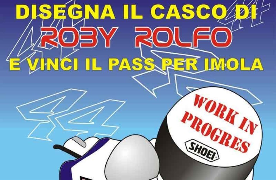 Moto - News: Disegna il casco di Rolfo e vinci Imola