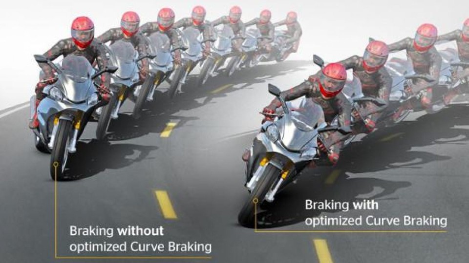 Moto - News: Cornering ABS Continental OCB: Optimized Curve Breaking 2015