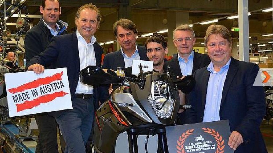 Moto - News: KTM batte il record di produzione annua: 100.000 moto