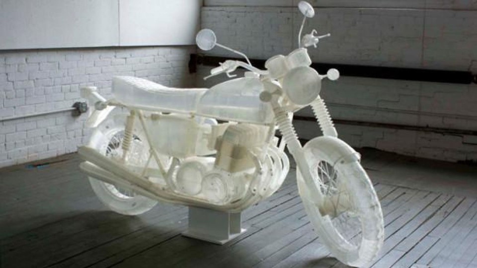 Moto - News: Una Honda CB 500 realizzata con stampanti 3D