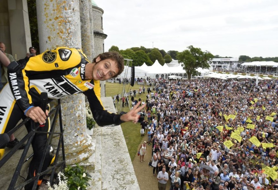 Valentino Rossi al Festival of Speed di Goodwood